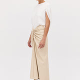 PUTTY LEATHERETTE BANKSIA SKIRT