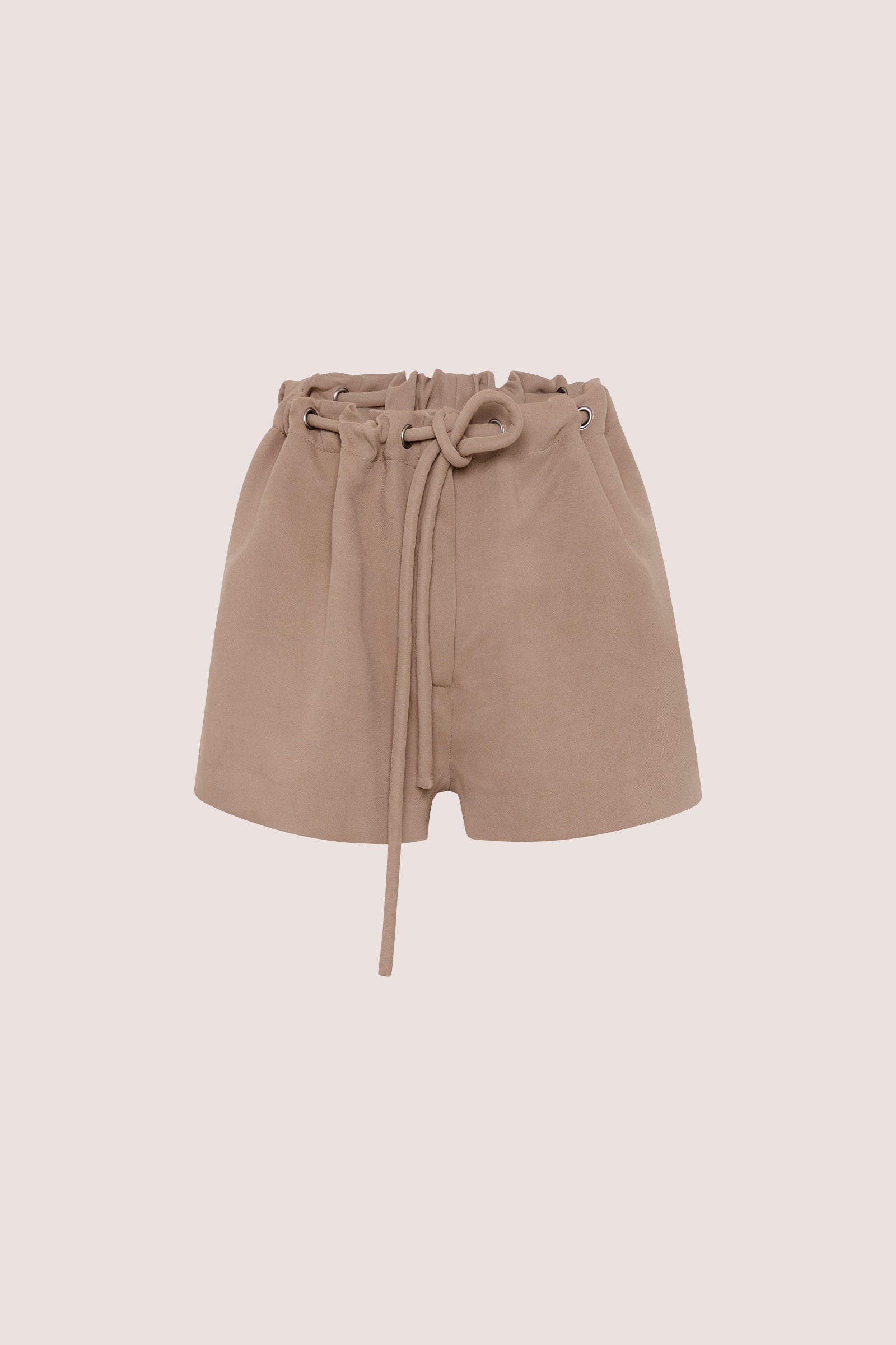TAUPE SUITING CONNECTION SHORT