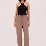 TAUPE SUITING CONNECTION PANT