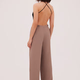 TAUPE SUITING CONNECTION PANT