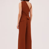 CINNAMON CREPE CONVERGING TOP