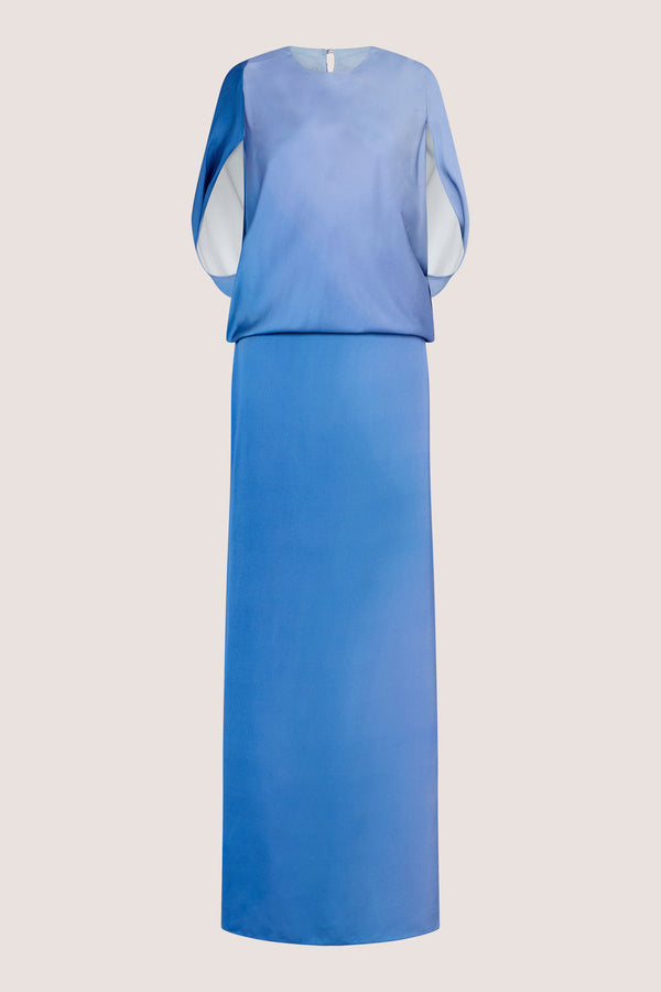 AZURE OMBRE SATIN FREEDOM GOWN