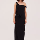 BLACK JERSEY LEONORA DRESS