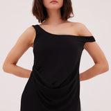 BLACK JERSEY LEONORA DRESS