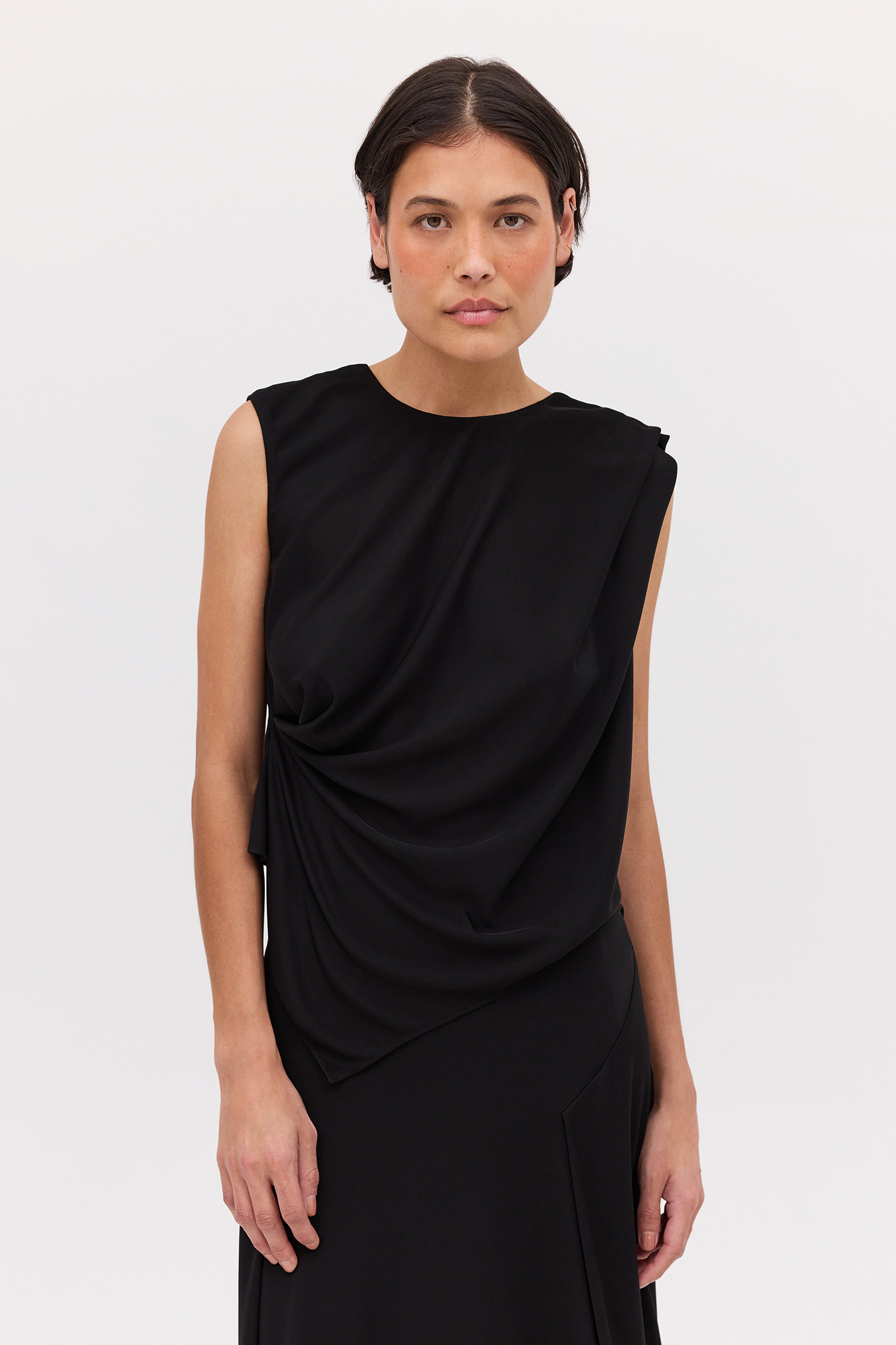 BLACK JERSEY PERNILLE TOP