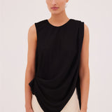 BLACK JERSEY PERNILLE TOP