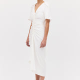 IVORY SATIN BELLINI DRESS