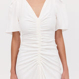 IVORY SATIN BELLINI DRESS