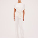 IVORY CREPE KENT PANT