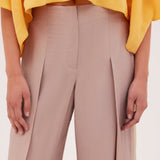 TAUPE OMBRE SATIN ICON PANT