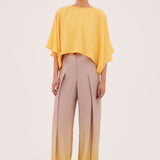 TAUPE OMBRE SATIN ICON PANT