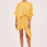 DAFFODIL SILK SPIRITED MINI SKIRT