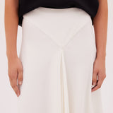 IVORY CREPE LENNON SKIRT