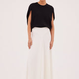 IVORY CREPE LENNON SKIRT