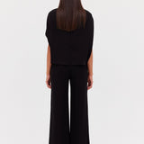 BLACK CREPE CLARISSA PANT