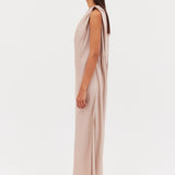 SAND SATIN IBIZA GOWN