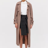 TAUPE SUITING HENRI TRENCH