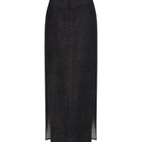 BLACK DENIM BASIS SKIRT