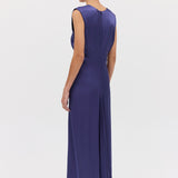 MIDNIGHT SATIN SPLENDOUR DRESS