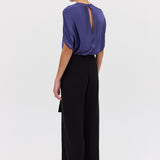 BLACK CREPE FLUENT PANT