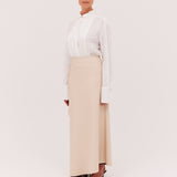 PUTTY LEATHERETTE BANKSIA SKIRT