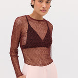 PLUM LACE SERENE TOP