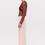 PINK CREPE RAY PANT