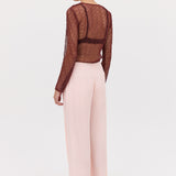 PINK CREPE RAY PANT