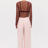 PINK CREPE RAY PANT