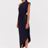 NAVY SATIN IBIZA DRESS