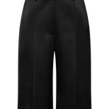 BLACK SATIN SUITING SURGES SHORT