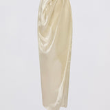 CHAMPAGNE LIQUID ORGANZA DRIFT SKIRT
