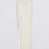 MILK SEQUIN OBLIQUE SKIRT