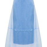 SKY ORGANZA CURVATURE SKIRT