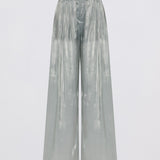 BLUE LIQUID ORGANZA PROCESSION PANT