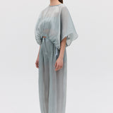 BLUE LIQUID ORGANZA PROCESSION PANT