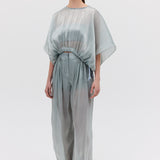 BLUE LIQUID ORGANZA PROCESSION PANT