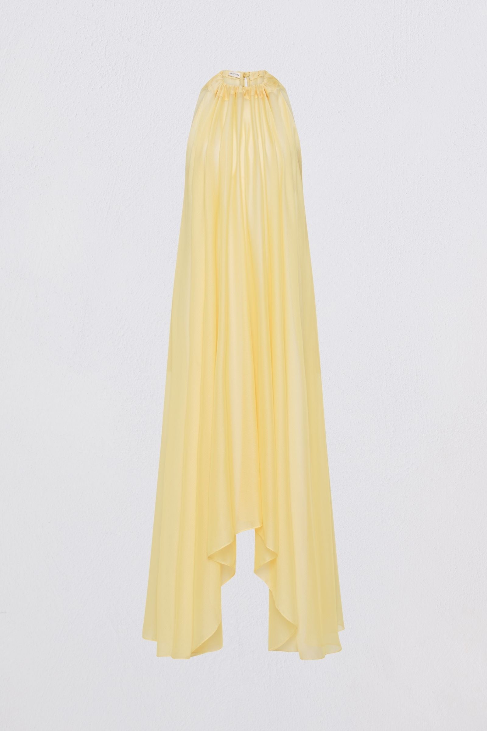 LEMON CHIFFON EFFUSE DRESS