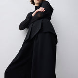 BLACK CREPE SURRENDER PANT