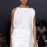 IVORY SATIN CREPE MAGRITTE TOP