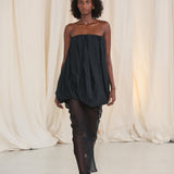 BLACK METAL COTTON HAZEL DRESS