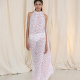 RED POLKA DOT CHIFFON CURRENT DRESS