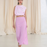 ROSE CRINKLE BANKSIA SKIRT