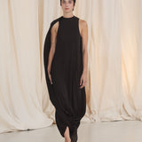 CHOCOLATE JERSEY RELEASE DRESS