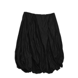 BLACK COTTON METAL DELIQUESCE SKIRT
