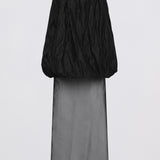 BLACK METAL COTTON HAZEL DRESS