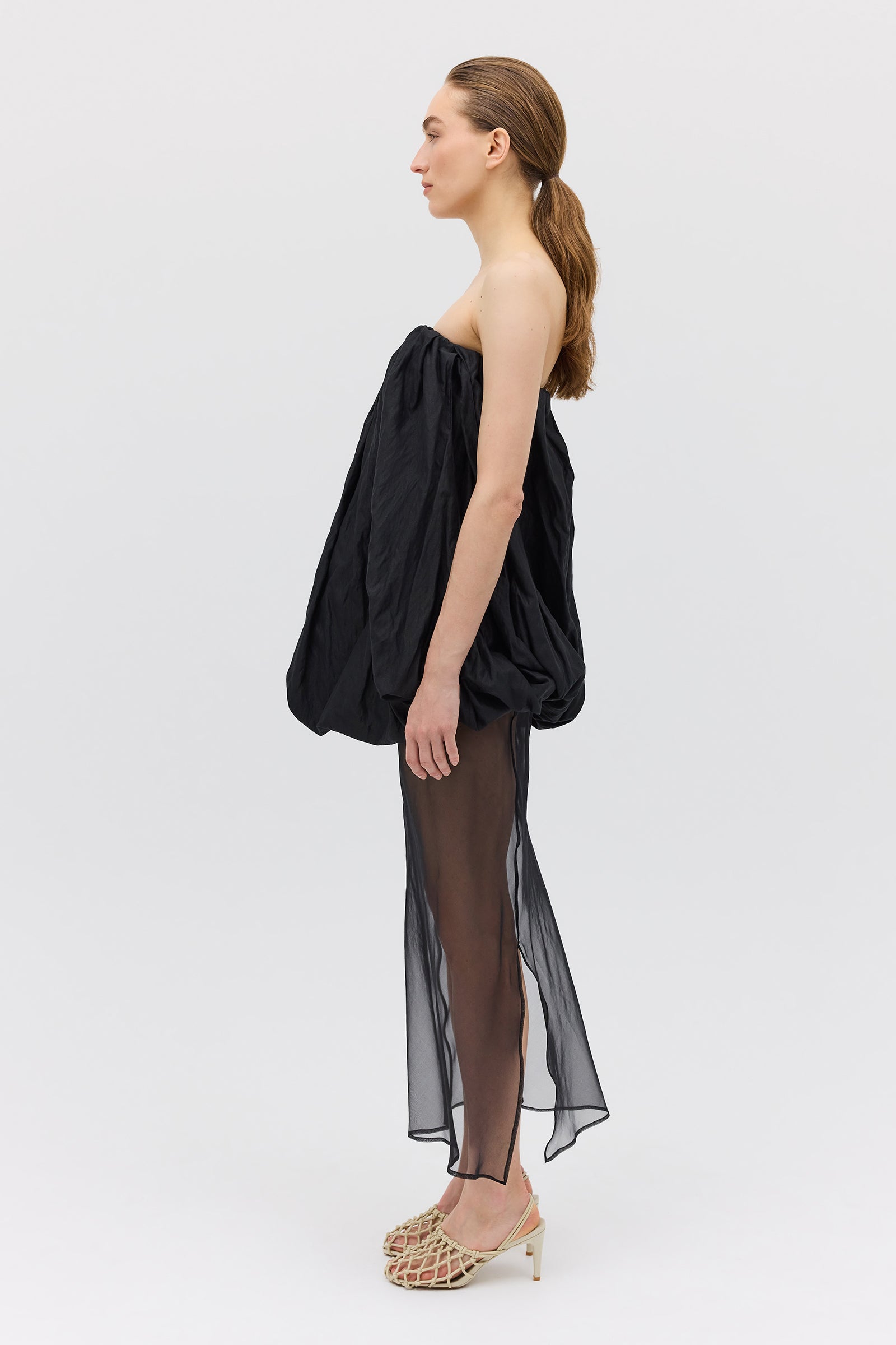 BLACK METAL COTTON HAZEL DRESS