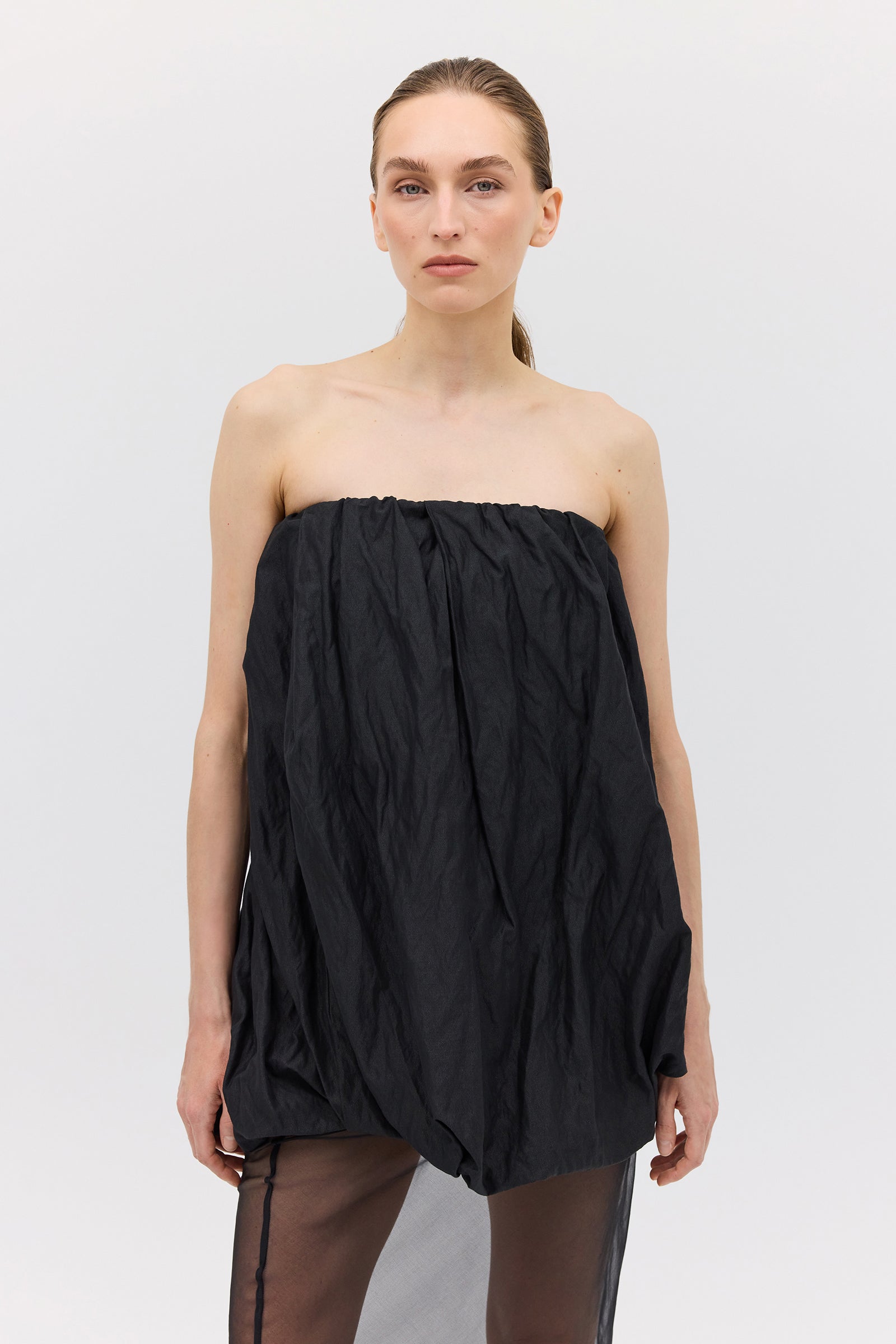 BLACK METAL COTTON HAZEL DRESS