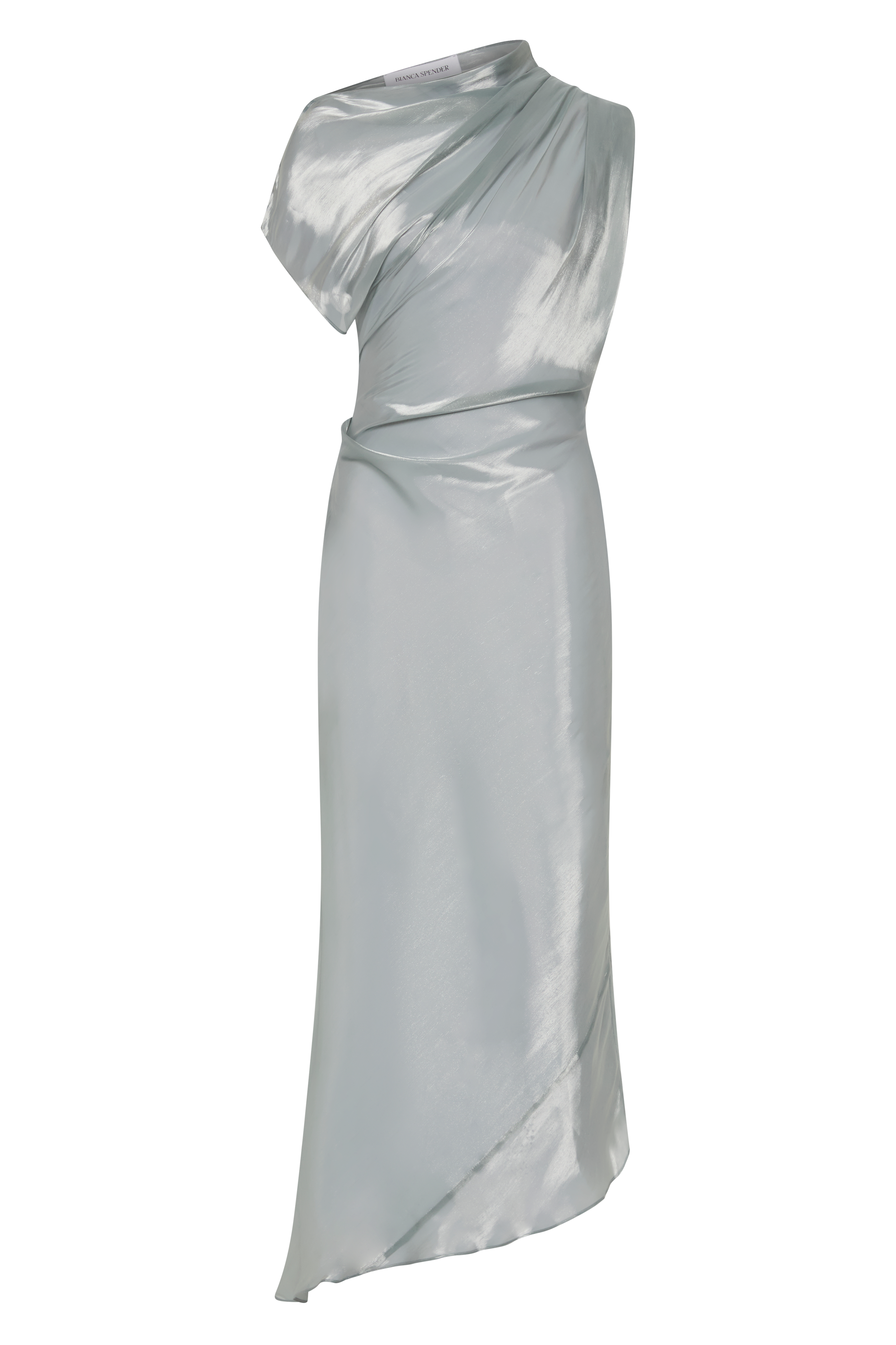 BLUE LIQUID ORGANZA DECODE DRESS