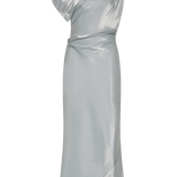 BLUE LIQUID ORGANZA DECODE DRESS